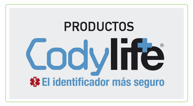 productos codylife - pulseras de identificación